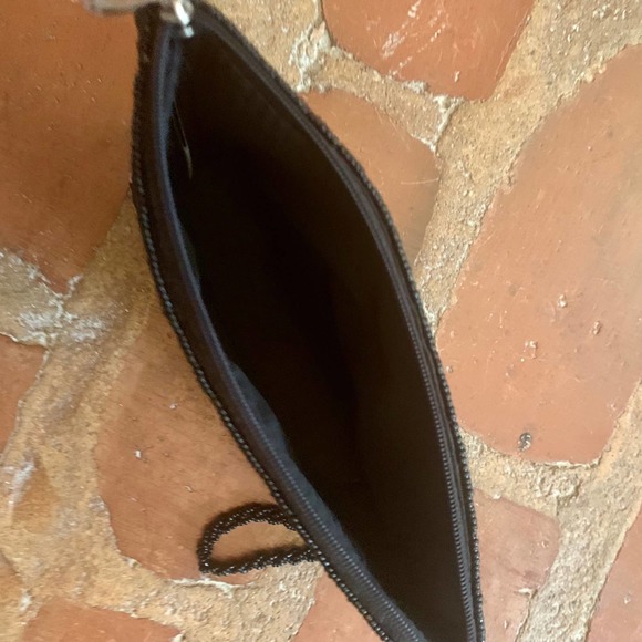 Vintage Mod by design Spun Silk Natural Horn and Seed Bead Wristlet Vietnam - Picture 6 of 7